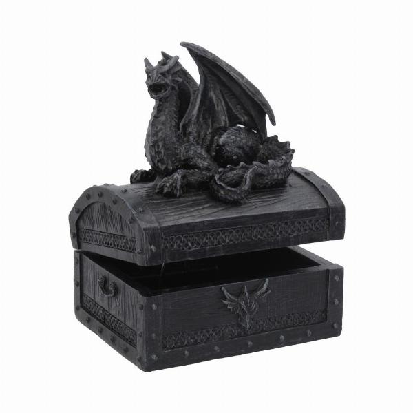 Photo #1 of product U4185M8 - Sacred Keeper Dragon Treasure Chest 14.5cm