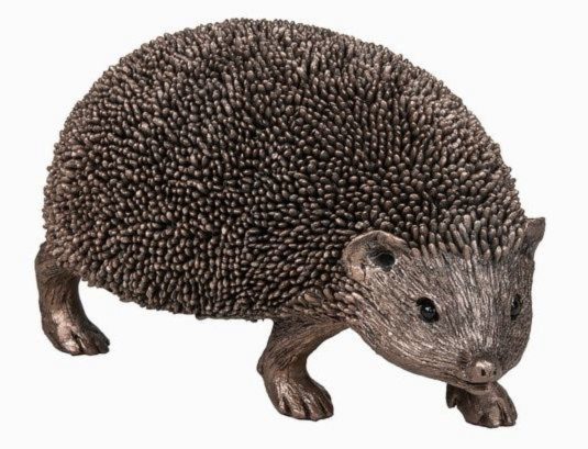 Photo of Snuffles Walking Hedgehog Bronze Sculpture (Thomas Meadows) 17cm