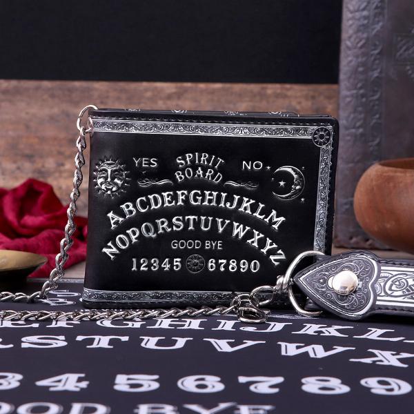 Photo #5 of product B5376S0 - Nemesis Now Spirit Board Embossed Purse Ouija Wallet Black 18.5cm