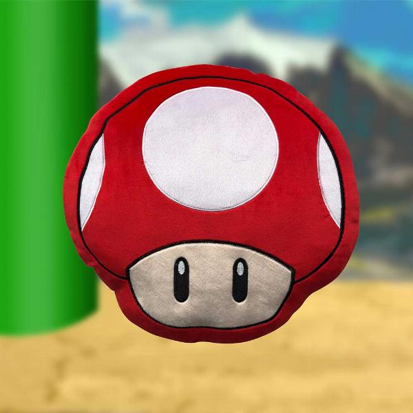 Photo #2 of product C6370X3 - Super Mario Mushroom Soft to Touch Cushion 40cm