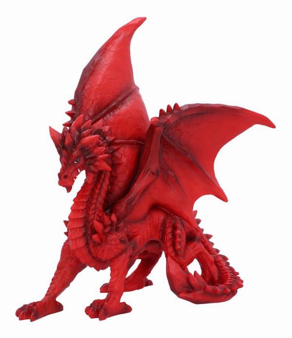 Photo #4 of product U6436X3 - Tailong Red Dragon Figurine 21.5cm