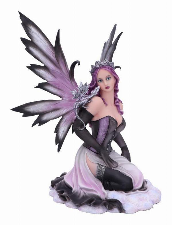 Photo #1 of product C5817U1 - Winter Fairy with Dragon Figurine 38cm