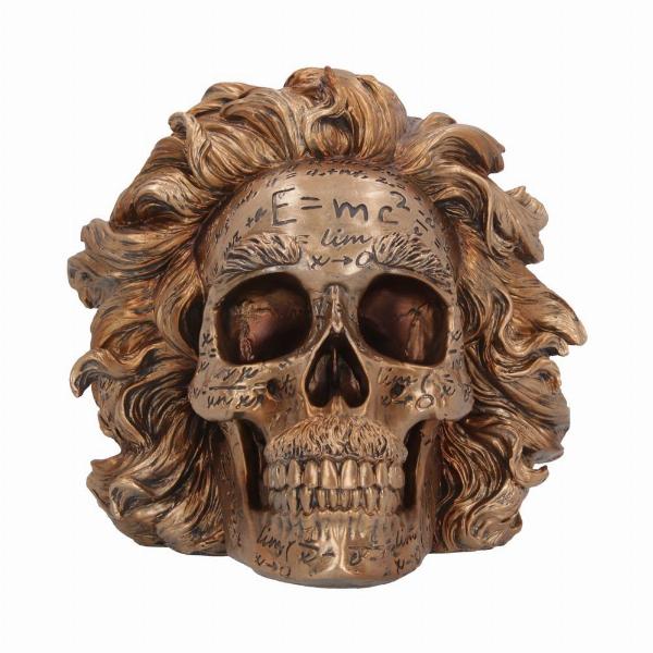 Photo #2 of product B6163W2 - The Theory of Relativity Bronze Einstein Skull 21cm