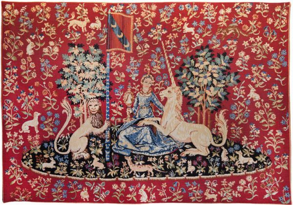 Phot of The View Medieval Wall Tapestry
