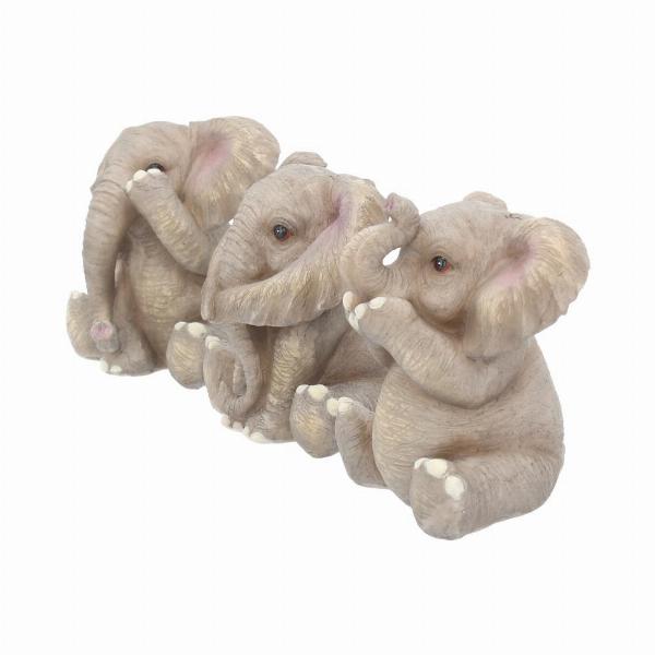 Photo #2 of product E3757K8 - Three Baby Elephants Figurine Elephant Ornaments
