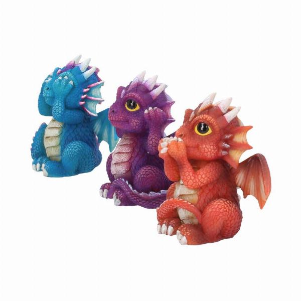 Photo #2 of product B3756K8 - Nemesis Now Three Wise Dragonlings Figurines Dragon Ornaments
