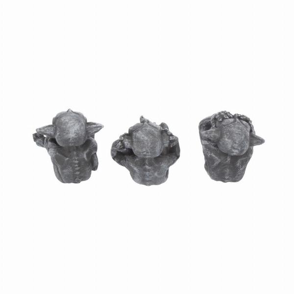 Photo #4 of product D4220M8 - Three Wise Goblins Figurine Gargoyle Ornaments