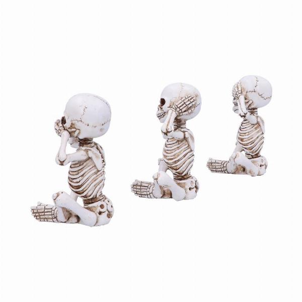 Photo #2 of product D4928R0 - See No, Hear No, Speak No Evil Skellywag Skeleton Figurines