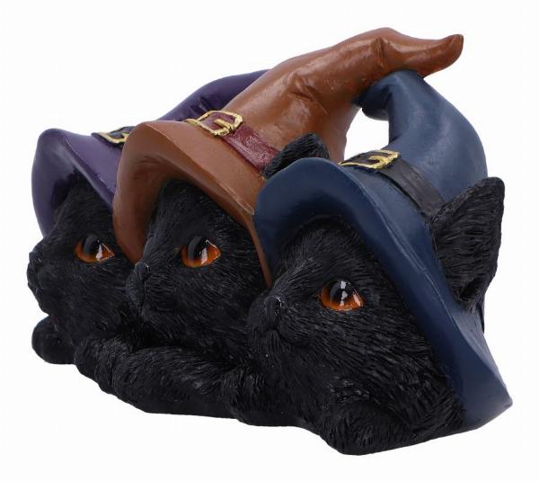 Photo #2 of product U7046M25 - Trio of Mischief Witches Cats Figurine