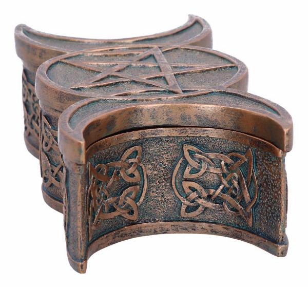 Photo #2 of product U6566Y3 - Triple Moon Bronze Trinket Box