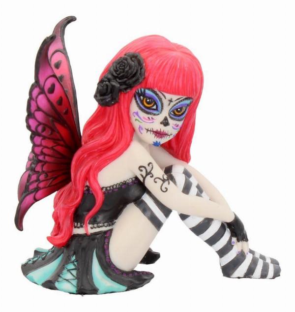 Photo #1 of product B2299F6 - Valentina Figurine Sugar Skull Fairy Ornament