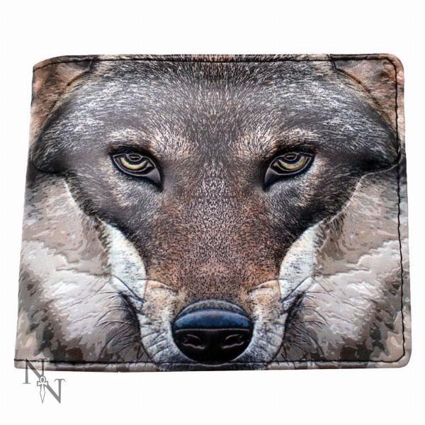 Photo #1 of product C1957F6 - Portrait of a Wolf Embossed Wallet