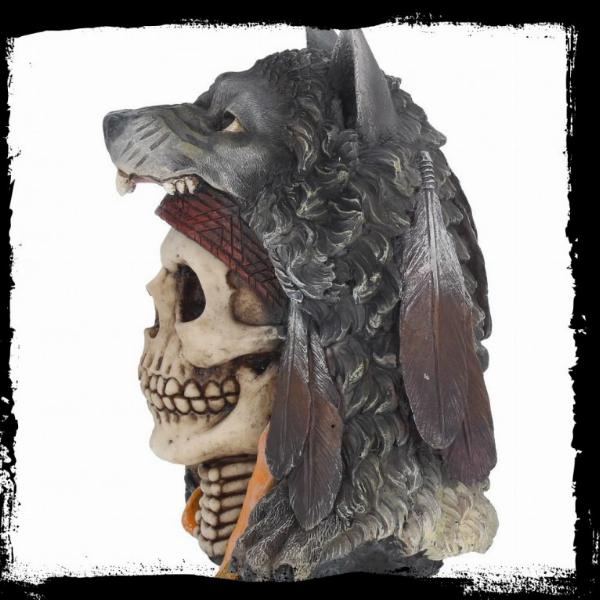 Photo of Wolf Spirit Skull Ornament 23cm
