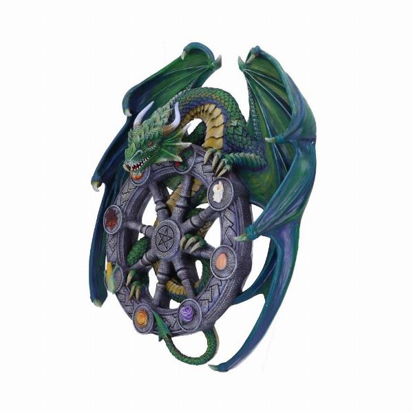 Photo #2 of product B5255S0 - Anne Stokes Year of the Magical Dragon Pagan Wheel of the Year Wall Plaque