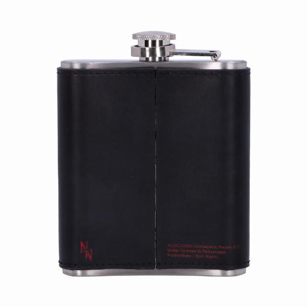 Photo #3 of product B5521T1 - Officially Licensed AC/DC Black Ice Album Embossed Hip Flask