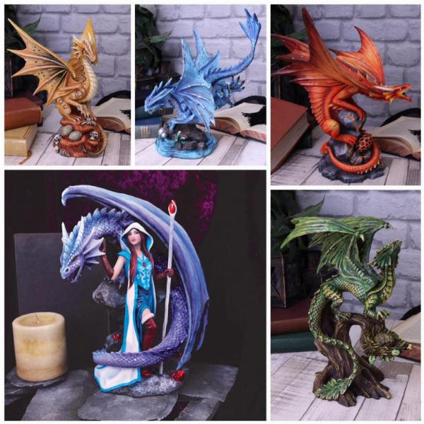 Photo of Adult Fire Dragon Figurine (Anne Stokes)