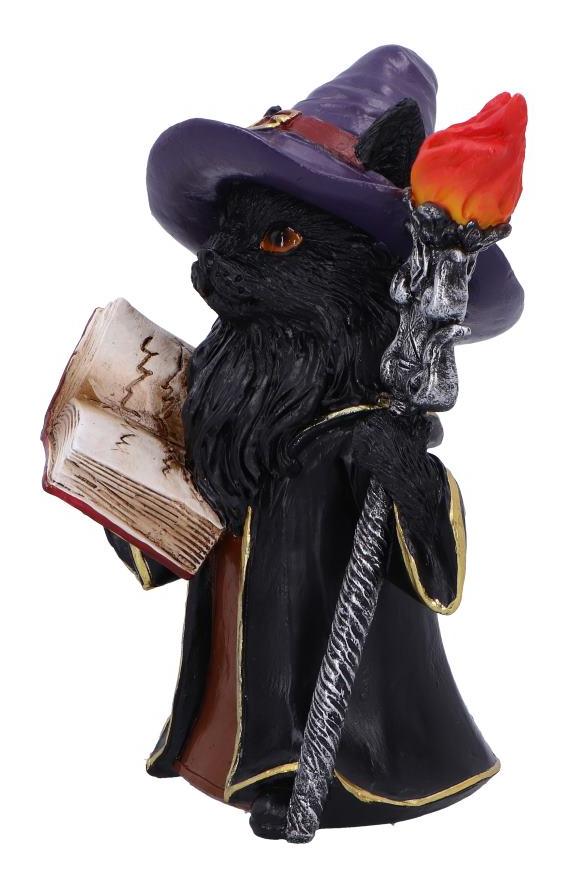 Photo #3 of product U7007A25 - Albus  The Black Wizard Cat Figurine