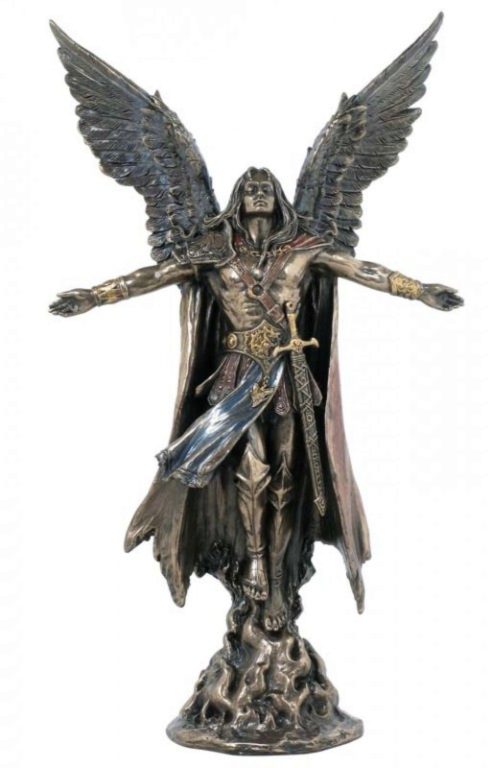 Photo of Archangel Uriel Bronze Figurine 28 cm