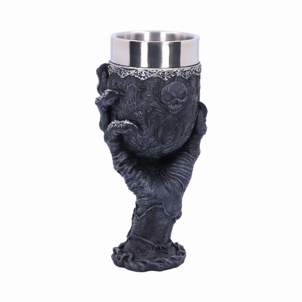 Photo #3 of product B5146R0 - Baphomet's Grasp Horror Hand Goblet Glass