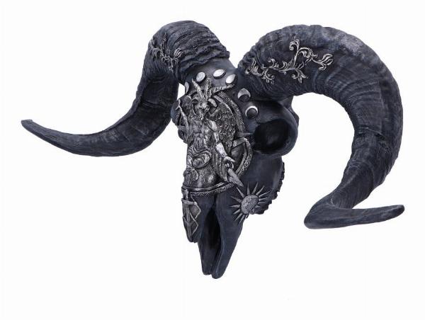 Photo #3 of product D6721A24 - Baphomet's Veneration Skull Wall Plaque 53cm