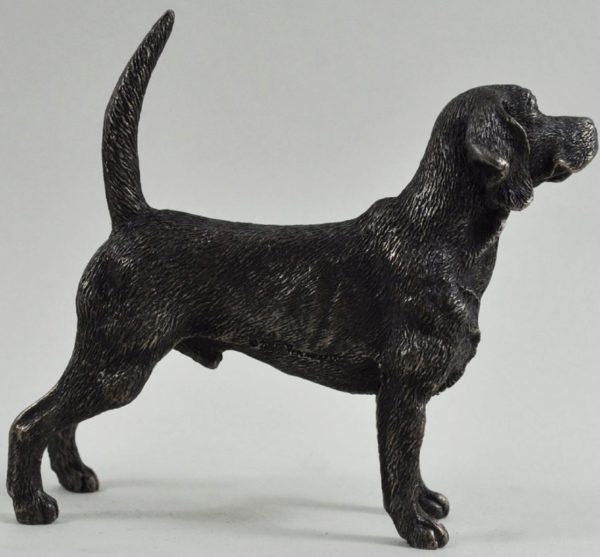 Photo of Beagle Bronze Dog Sculpture