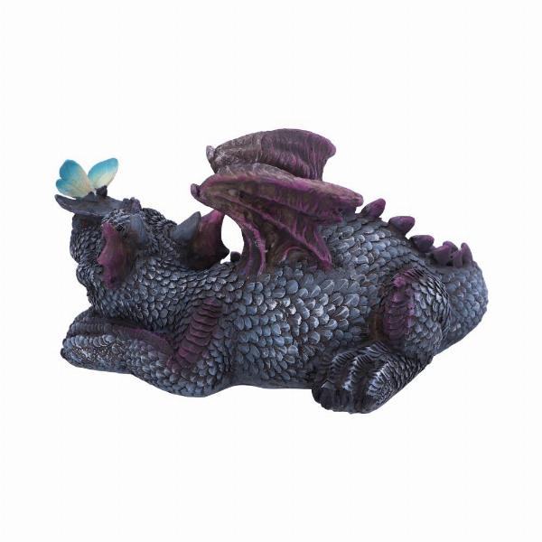 Photo #3 of product U5758U1 - Butterfly Rest Dragon Figurine 19cm