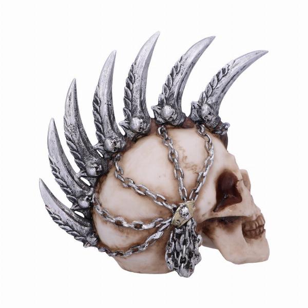 Photo #3 of product U4945R0 - Chain Blade Mohican Mohawk Knife Skull Ornament