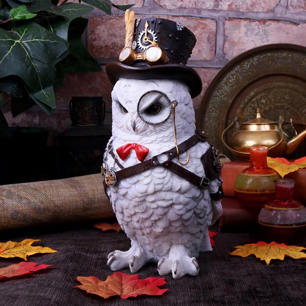 Photo #5 of product U4779P9 - Cogsmiths Owl Steampunk Bird Ornament