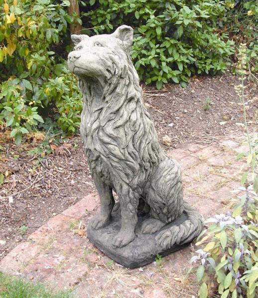 Photo of Collie Dog Stone Statue