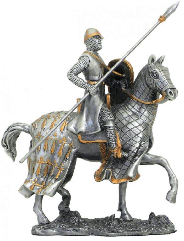 crusader knight on horse