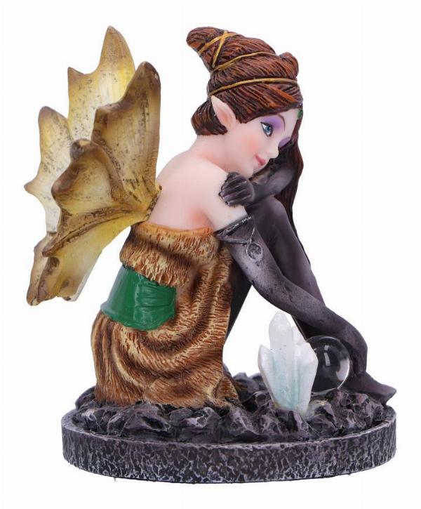 Photo #4 of product D6783B24 - Amber Auburn Crystal Fairy Figurine