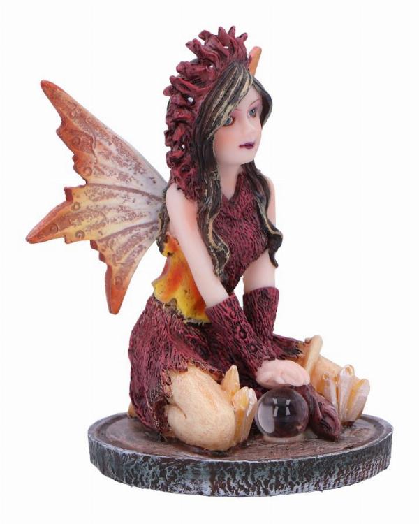 Photo #4 of product D6785B24 - Poppy Red Crystal Fairy Figurine