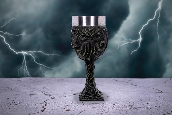 Photo #5 of product D2625G6 - Cthulhu's Thirst Goblet Lovecraft Octopus Monster Wine Glass