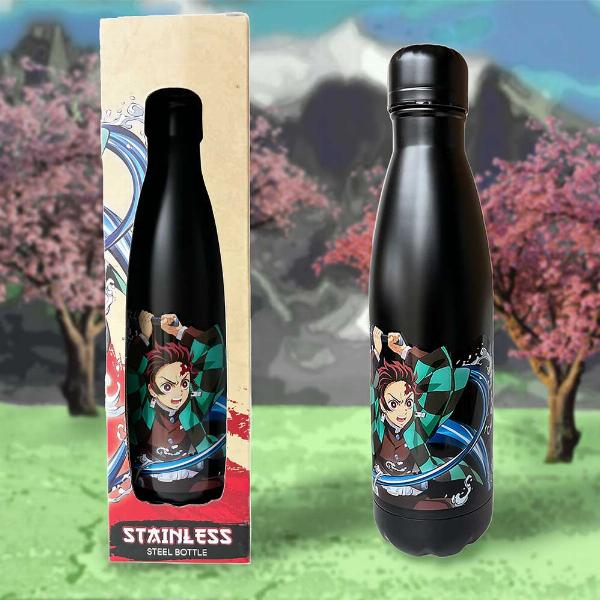 Photo #2 of product C6381X3 - Demon Slayer Tanjiro and Nezuko Stainless Steel Water Bottle 500ml