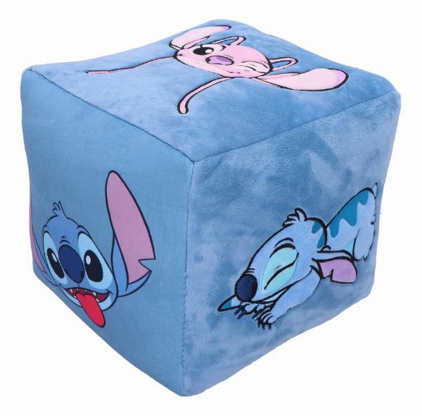 Photo #2 of product C6922C24 - Disney Stitch and Angel Cube Cushion in Blue