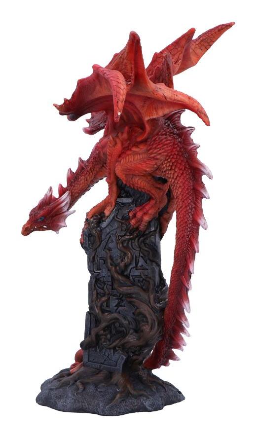 Photo #3 of product U6701A24 - Draconic Roots Red Dragon Figurine 28.5cm