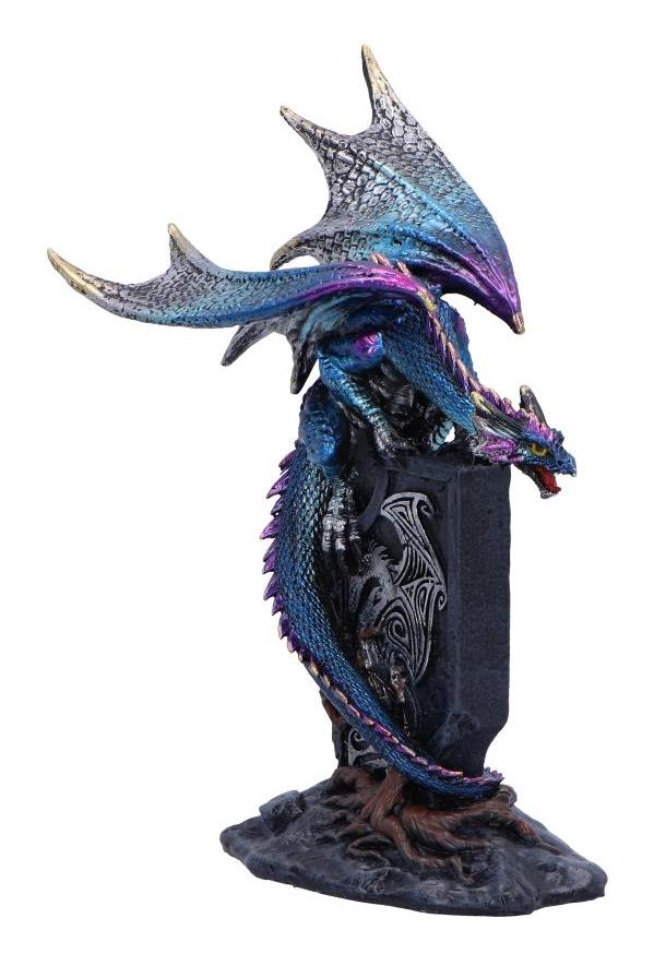 Photo #3 of product U6699A24 - Draconic Dragon on Sigil Figurine 17.5cm