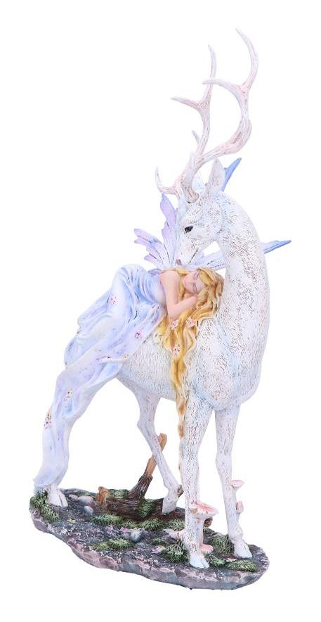 Photo #2 of product D6855C24 - Evelyn Fairy and Stag Figurine