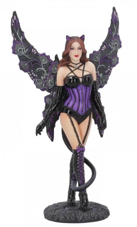 Photo of Felina Gothic Fairy Dressed in Cat Costume Figurine 25 cm