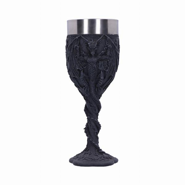 Photo #1 of product U2441G6 - Final Offering Gothic Dragon Goblet 19cm