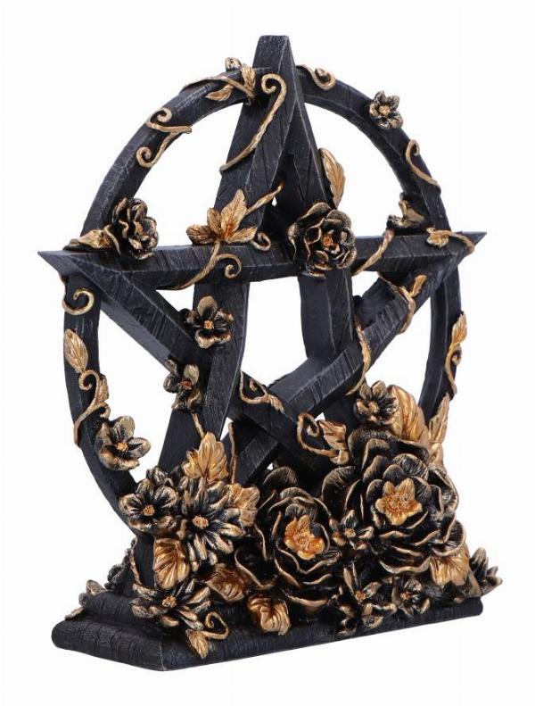 Photo #4 of product B6616B24 - Dark Floral Decorative Pentagram Ornament