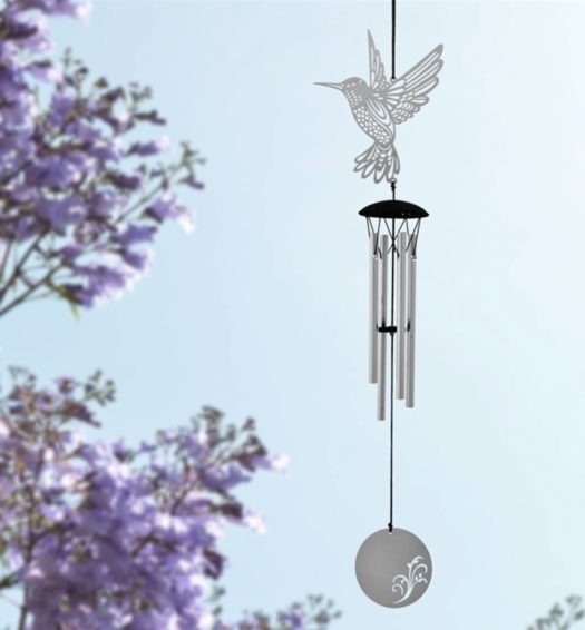 Memorial Hummingbird Wind Chime Sympathy Garden Gift