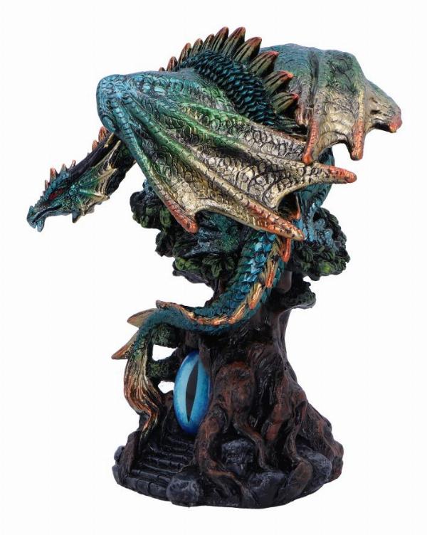 Photo #3 of product U6697A24 - Forest Seer Green Dragon Eye Figurine 16cm