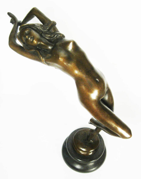 Photo of Graceful Nude Lady Bronze Figurine