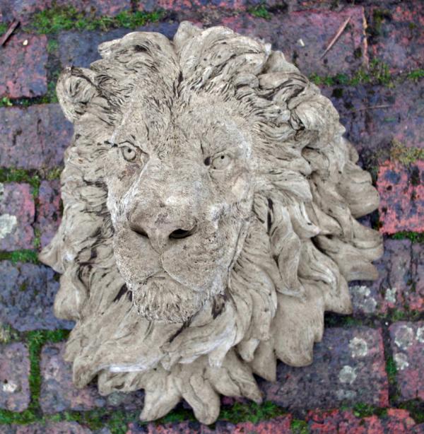 Photo of Grand Lion Head Stone Plaque (Large)