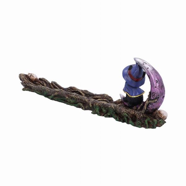 Photo #4 of product U5484T1 - Grimalkin Witches Familiar Black Cat and Crescent Moon Incense Burner