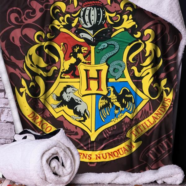 Photo #2 of product C6219W2 - Harry Potter Hogwarts Crest Soft To Touch Throw 100*150cm