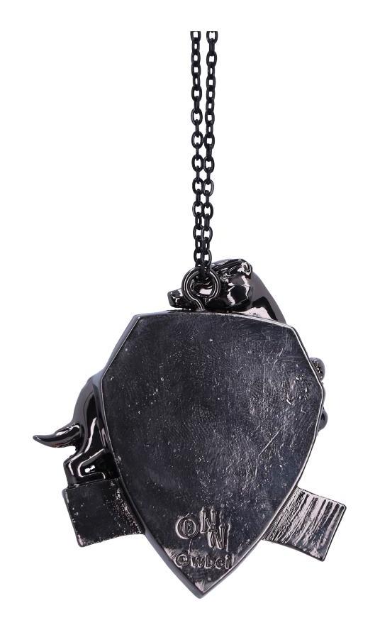 Photo #3 of product B6482X3 - Harry Potter Hufflepuff Crest Silver Weighted Hanging Ornament 6cm