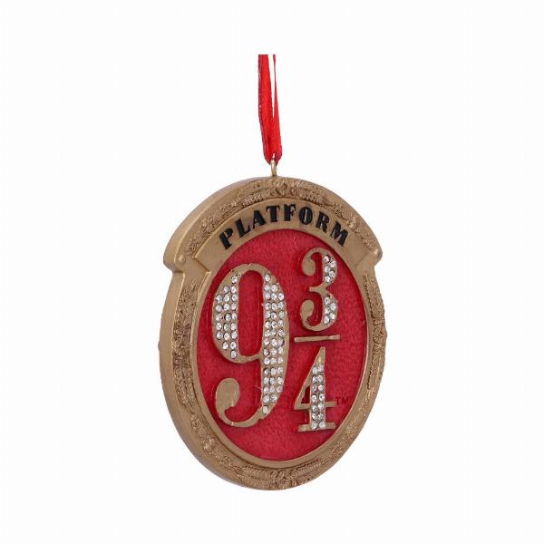 Photo #4 of product B5677T1 - Harry Potter Train Platform 9 3/4 Hanging Festive Decorative Ornament