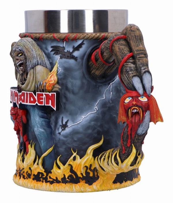 Photo #2 of product B6831C24 - Iron Maiden The Number of the Beast Album Tankard